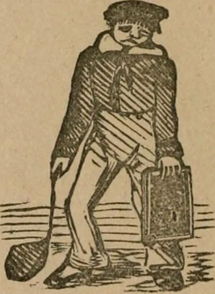 An illustration from The life and times of James Catnach : (late of Seven Dials), ballad monger, 1878, leaf 411