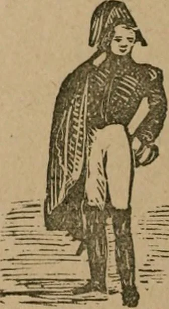 An illustration from The life and times of James Catnach : (late of Seven Dials), ballad monger, 1878, leaf 411