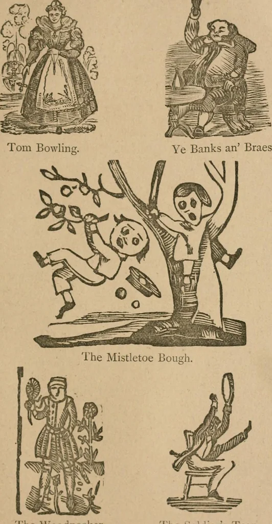 An illustration from The life and times of James Catnach : (late of Seven Dials), ballad monger, 1878, leaf 412