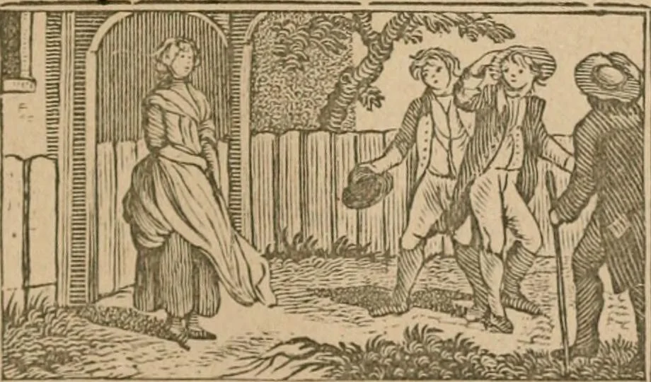 An illustration from The life and times of James Catnach : (late of Seven Dials), ballad monger, 1878, leaf 422