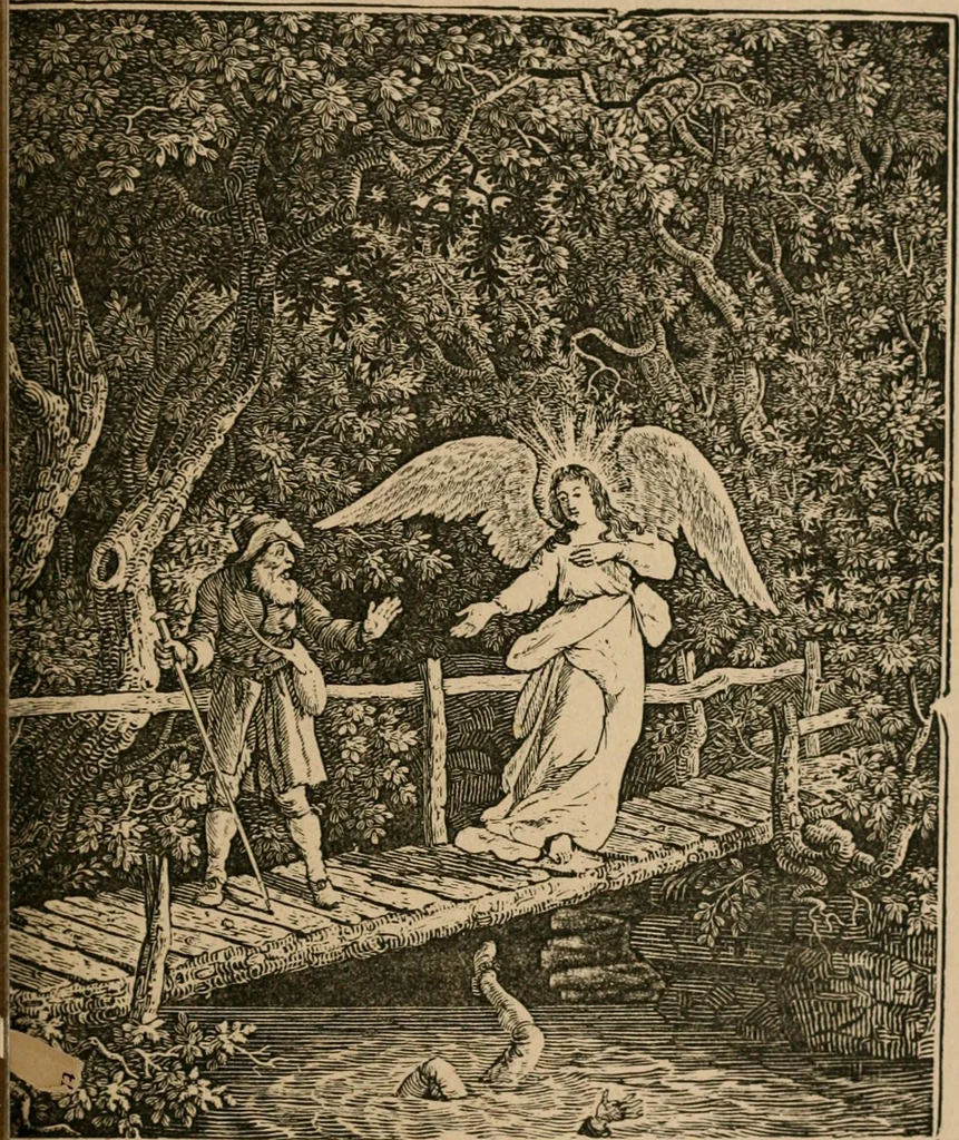 An illustration from The life and times of James Catnach : (late of Seven Dials), ballad monger, 1878, leaf 54