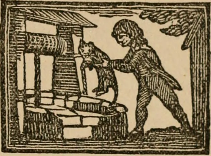 An illustration from The life and times of James Catnach : (late of Seven Dials), ballad monger, 1878, leaf 74