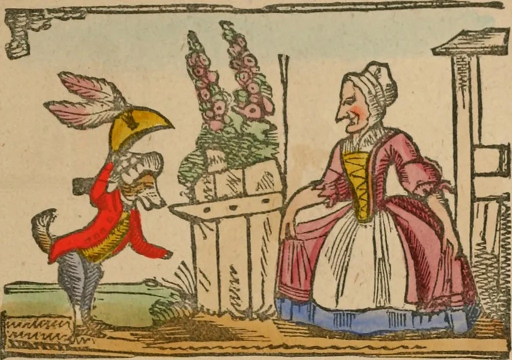 An illustration from The life and times of James Catnach : (late of Seven Dials), ballad monger, 1878, leaf 8