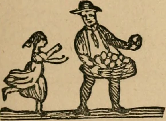 An illustration from The life and times of James Catnach : (late of Seven Dials), ballad monger, 1878, leaf 80