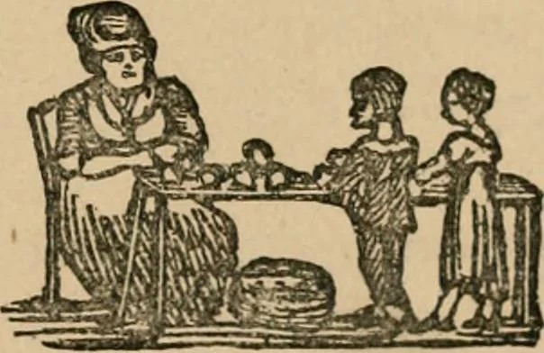 An illustration from The life and times of James Catnach : (late of Seven Dials), ballad monger, 1878, leaf 80