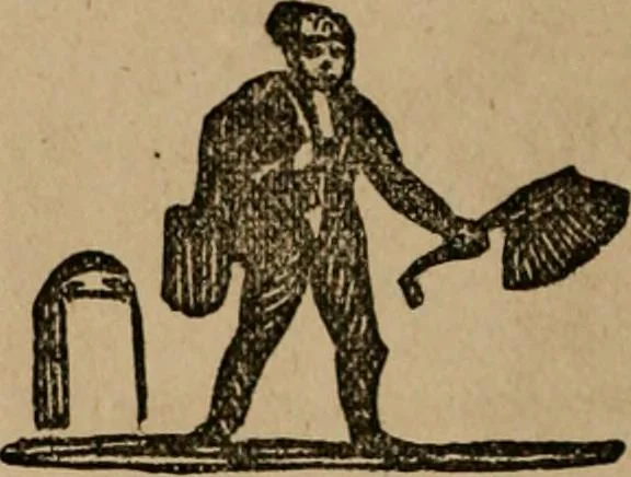 An illustration from The life and times of James Catnach : (late of Seven Dials), ballad monger, 1878, leaf 81