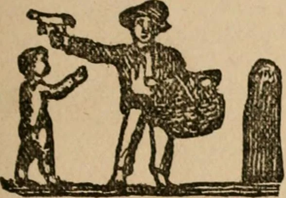 An illustration from The life and times of James Catnach : (late of Seven Dials), ballad monger, 1878, leaf 82