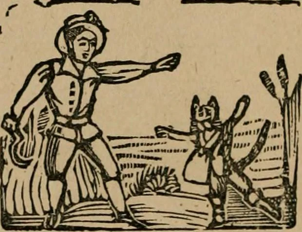 An illustration from The life and times of James Catnach : (late of Seven Dials), ballad monger, 1878, leaf 83