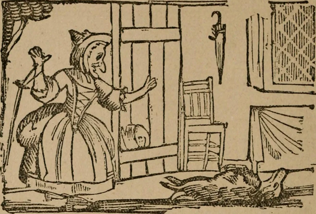 An illustration from The life and times of James Catnach : (late of Seven Dials), ballad monger, 1878, leaf 89