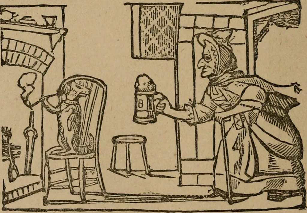 An illustration from The life and times of James Catnach : (late of Seven Dials), ballad monger, 1878, leaf 91