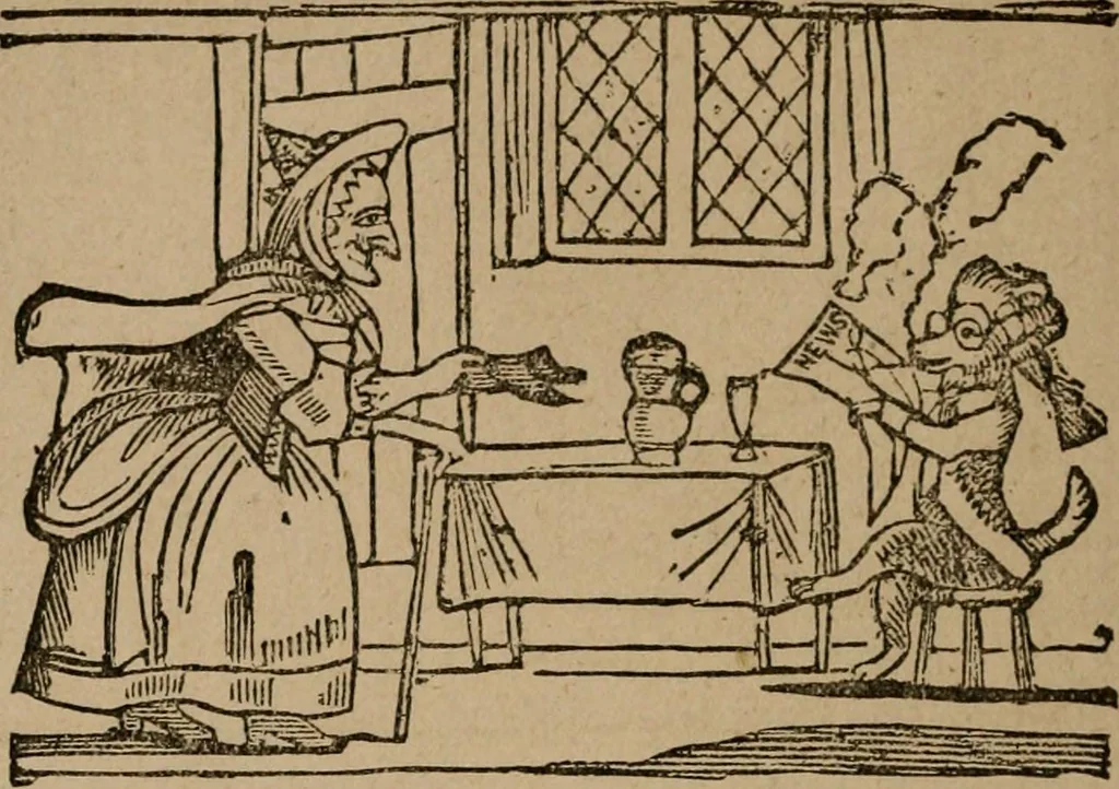 An illustration from The life and times of James Catnach : (late of Seven Dials), ballad monger, 1878, leaf 93