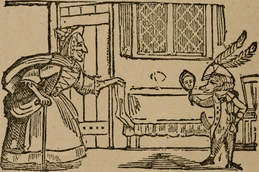 An illustration from The life and times of James Catnach : (late of Seven Dials), ballad monger, 1878, leaf 93