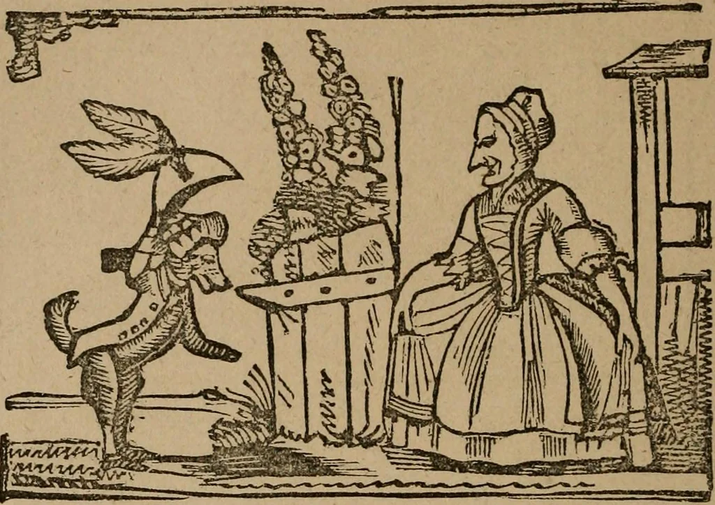 An illustration from The life and times of James Catnach : (late of Seven Dials), ballad monger, 1878, leaf 95