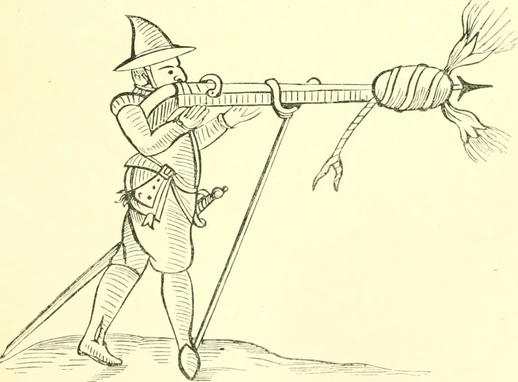 An illustration from The life, times, and scientific labours of the second Marquis of Worcester : to which is added a reprint of his Century of inventions, 1663, with a commentary thereon, 1865, leaf 498
