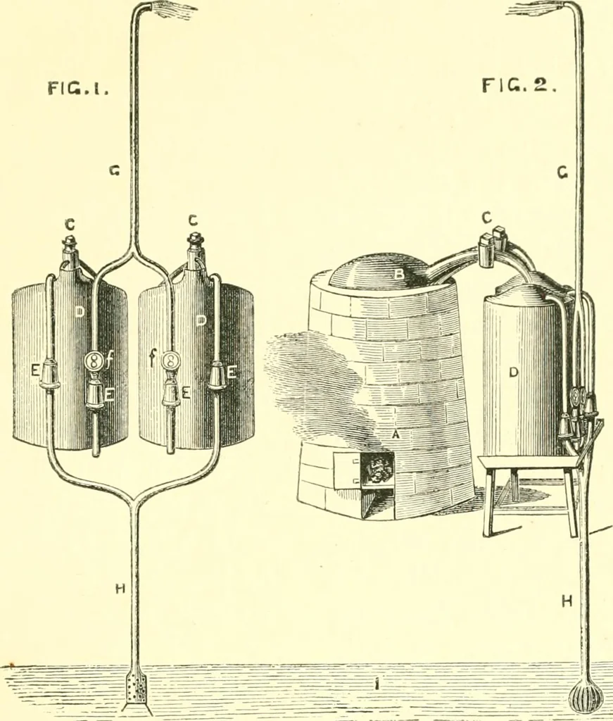 An illustration from The life, times, and scientific labours of the second Marquis of Worcester : to which is added a reprint of his Century of inventions, 1663, with a commentary thereon, 1865, leaf 518