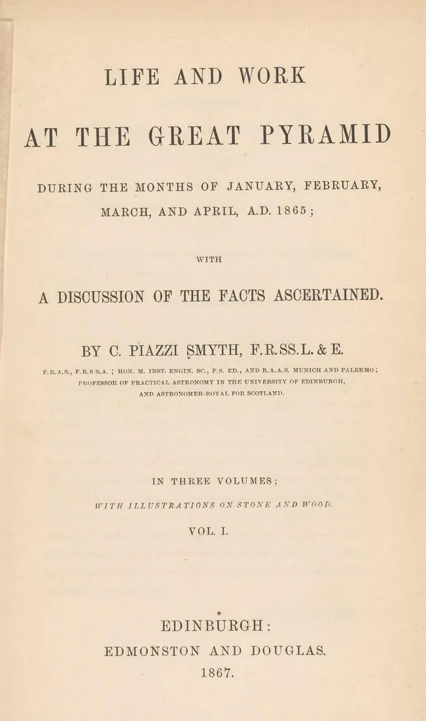 An illustration from Life and work at the Great pyramid during the months of January, February, March, and April, A.D. 1865 with a discussion of the facts ascertained, 1867, leaf 9