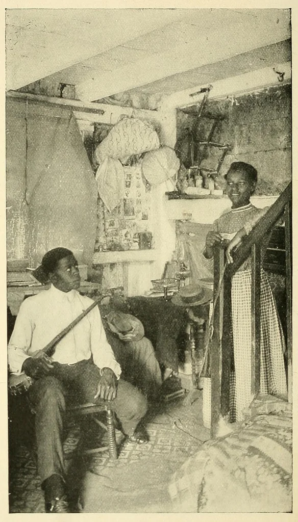 An illustration from The life and works of Paul Laurence Dunbar; containing his complete poetical works, his best short stories, numerous anecdotes and a complete biography of the famous poet, 1907, leaf 200