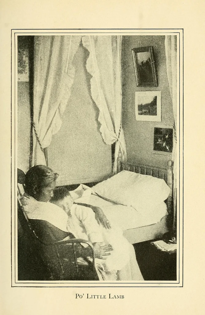 An illustration from The life and works of Paul Laurence Dunbar; containing his complete poetical works, his best short stories, numerous anecdotes and a complete biography of the famous poet, 1907, leaf 219
