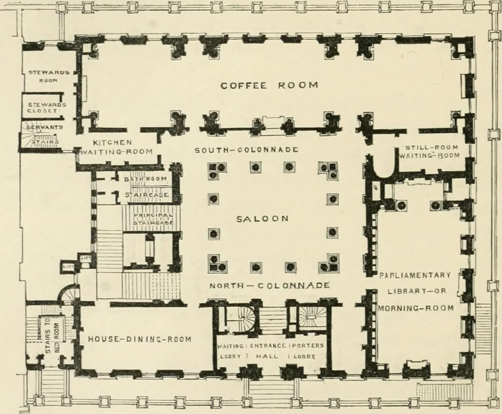 An illustration from The life and works of Sir Charles Barry, R.A., F.R.S., &c. &c., 1867, leaf 119