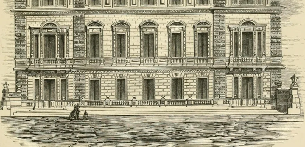 An illustration from The life and works of Sir Charles Barry, R.A., F.R.S., &c. &c., 1867, leaf 130