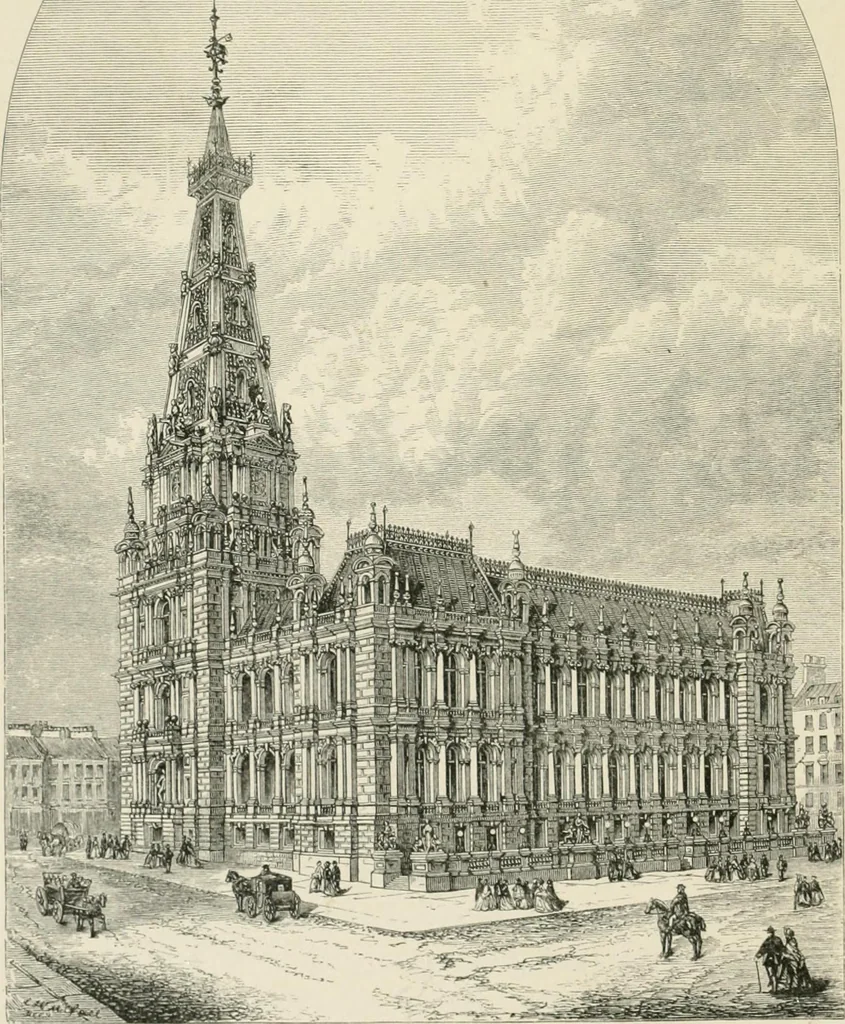 An illustration from The life and works of Sir Charles Barry, R.A., F.R.S., &c. &c., 1867, leaf 137