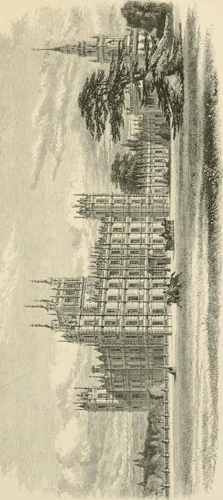 An illustration from The life and works of Sir Charles Barry, R.A., F.R.S., &c. &c., 1867, leaf 152