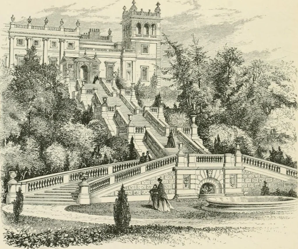 An illustration from The life and works of Sir Charles Barry, R.A., F.R.S., &c. &c., 1867, leaf 173
