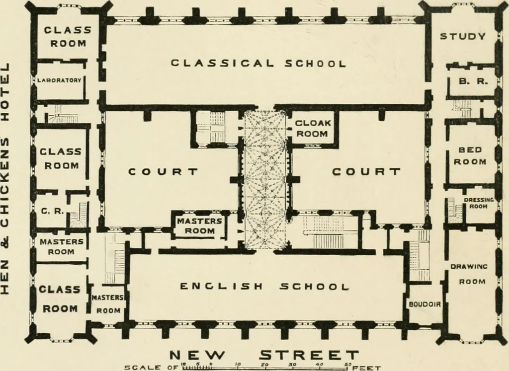 An illustration from The life and works of Sir Charles Barry, R.A., F.R.S., &c. &c., 1867, leaf 193