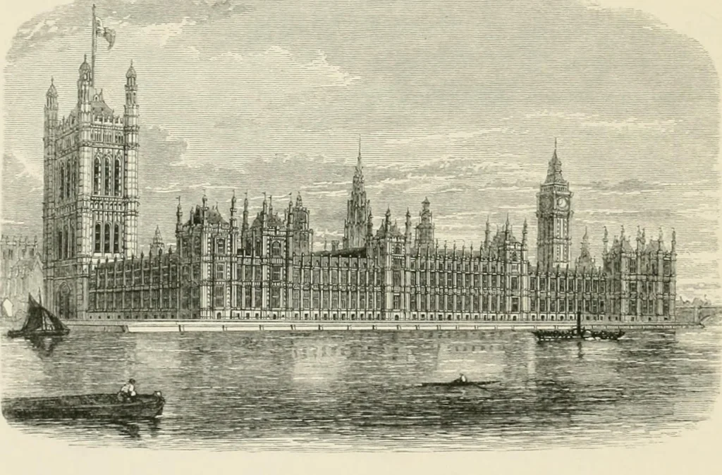 An illustration from The life and works of Sir Charles Barry, R.A., F.R.S., &c. &c., 1867, leaf 323