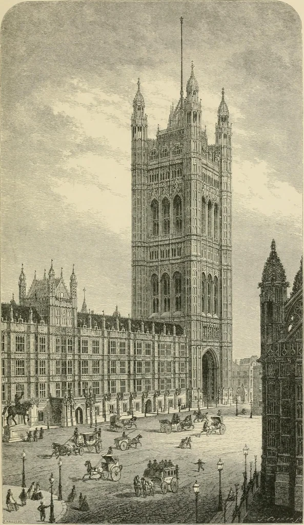 An illustration from The life and works of Sir Charles Barry, R.A., F.R.S., &c. &c., 1867, leaf 328