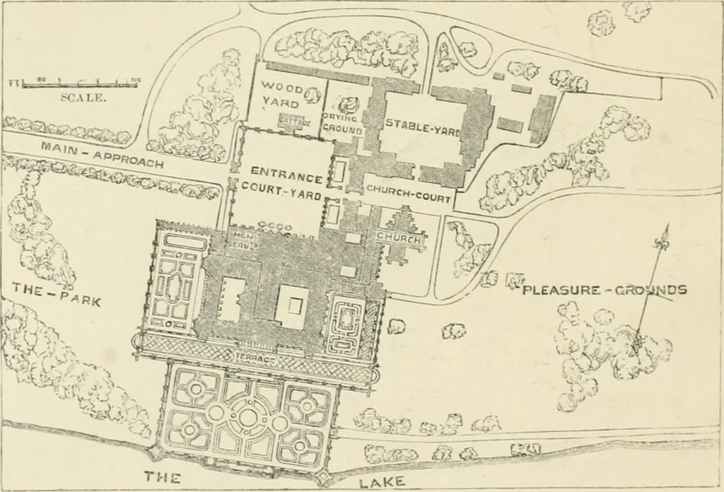 An illustration from The life and works of Sir Charles Barry, R.A., F.R.S., &c. &c., 1867, leaf 347