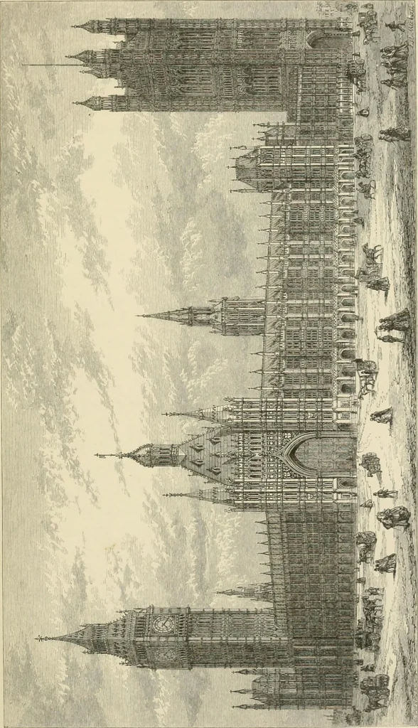 An illustration from The life and works of Sir Charles Barry, R.A., F.R.S., &c. &c., 1867, leaf 384