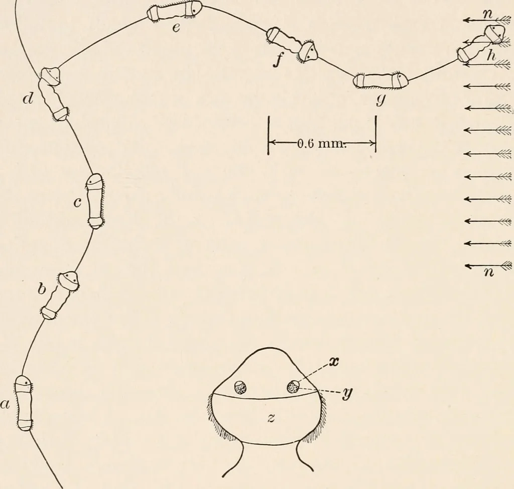 An illustration from Light and the behavior of organisms, 1911, leaf 183