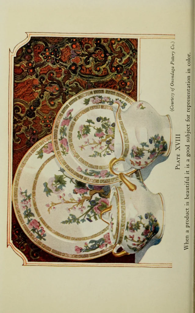 An illustration from Light and color in advertising and merchandising, 1927, leaf 190