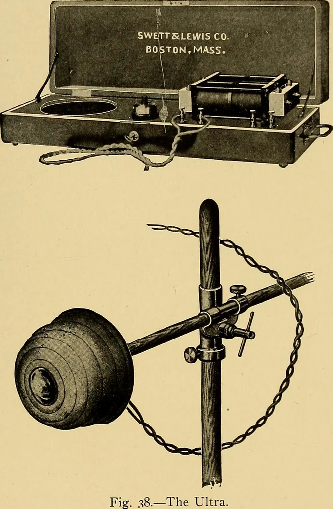 An illustration from Light energy, its physics, physiological action and therapeutic applications, 1904, leaf 680
