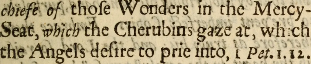 An illustration from Light from heaven : discovering the fountaine opened, the Angels acclamations, the Churches riches, the Rich povertie, 1638, leaf 14