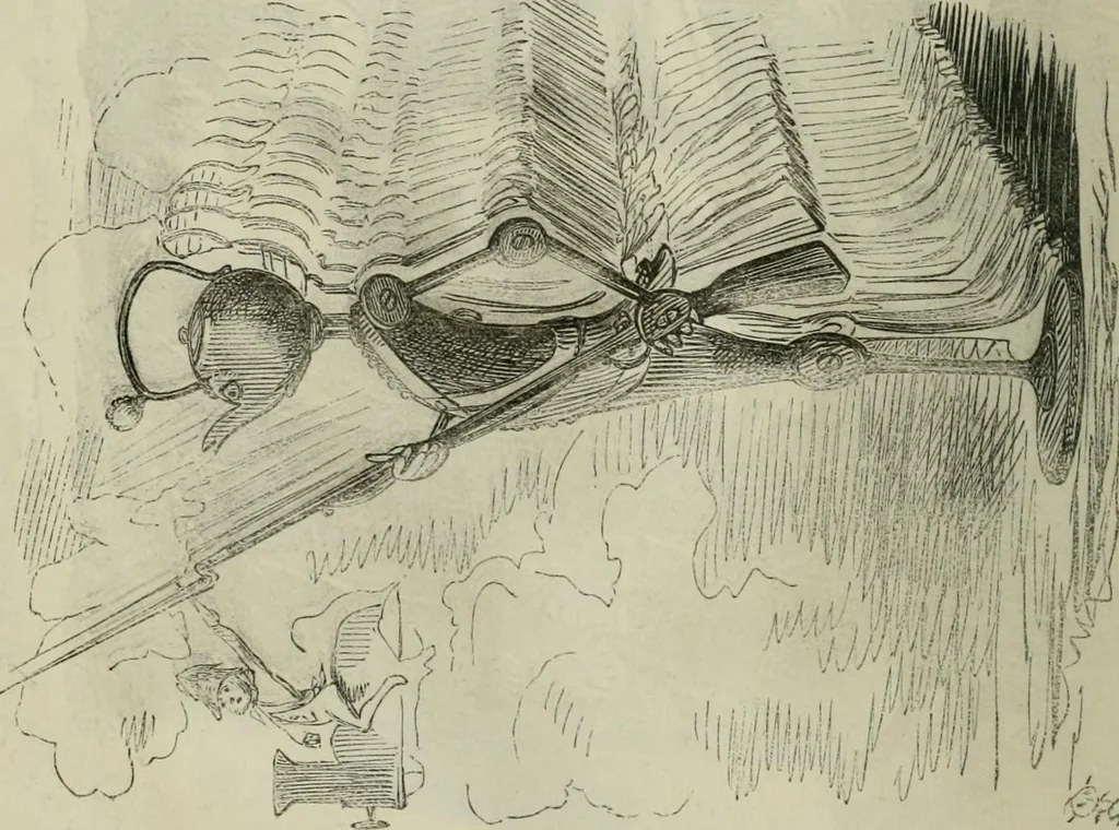 An illustration from Light from the lantern of Diogenes, 1855, leaf 23