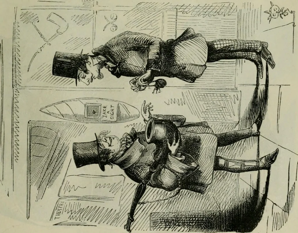 An illustration from Light from the lantern of Diogenes, 1855, leaf 30