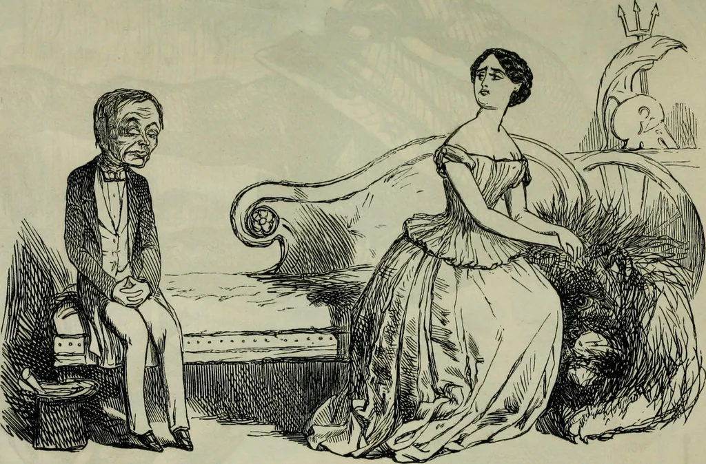 An illustration from Light from the lantern of Diogenes, 1855, leaf 46