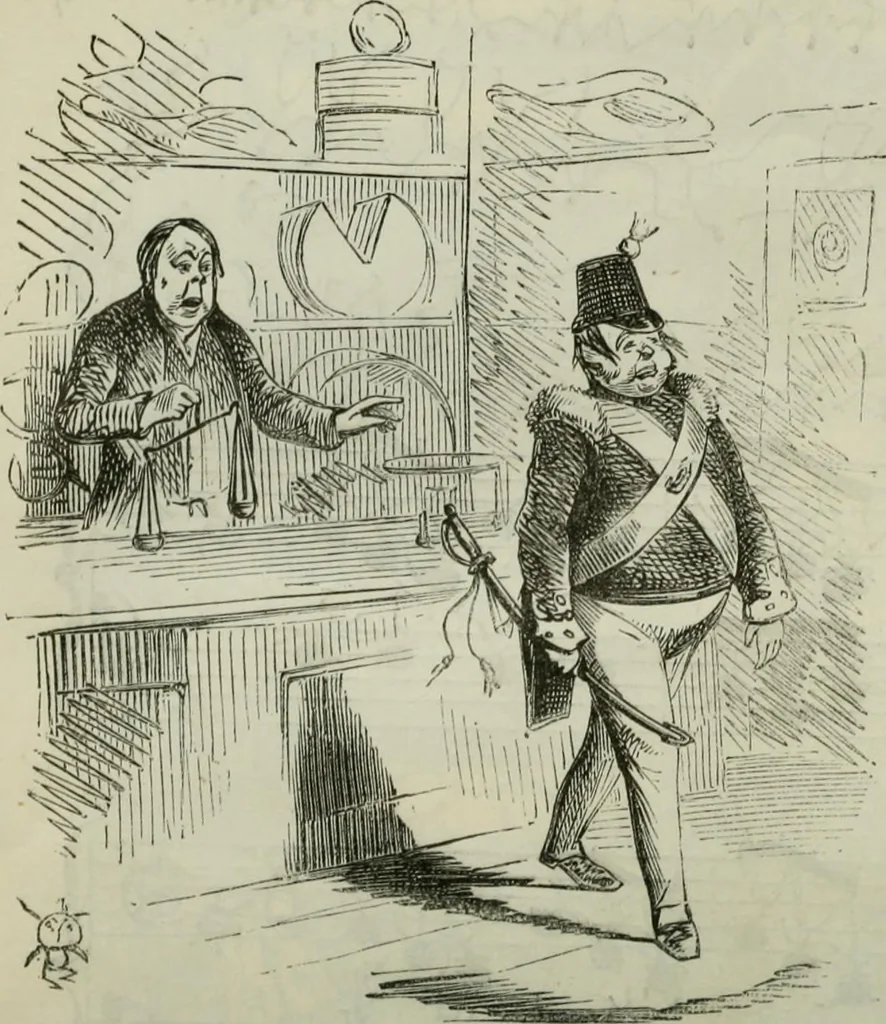 An illustration from Light from the lantern of Diogenes, 1855, leaf 61