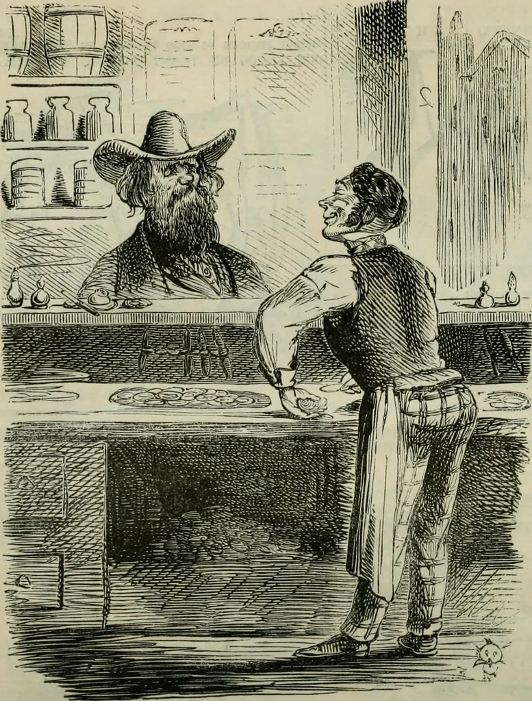 An illustration from Light from the lantern of Diogenes, 1855, leaf 77