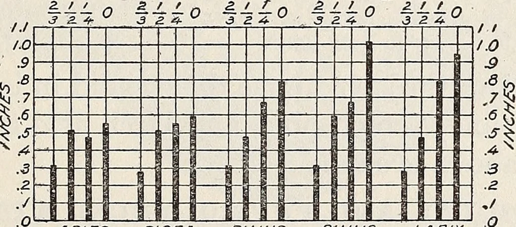 An illustration from Light in relation to tree growth, 1911, leaf 34