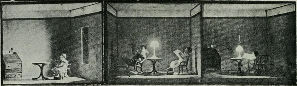 An illustration from Light and lighting, 1908, leaf 179