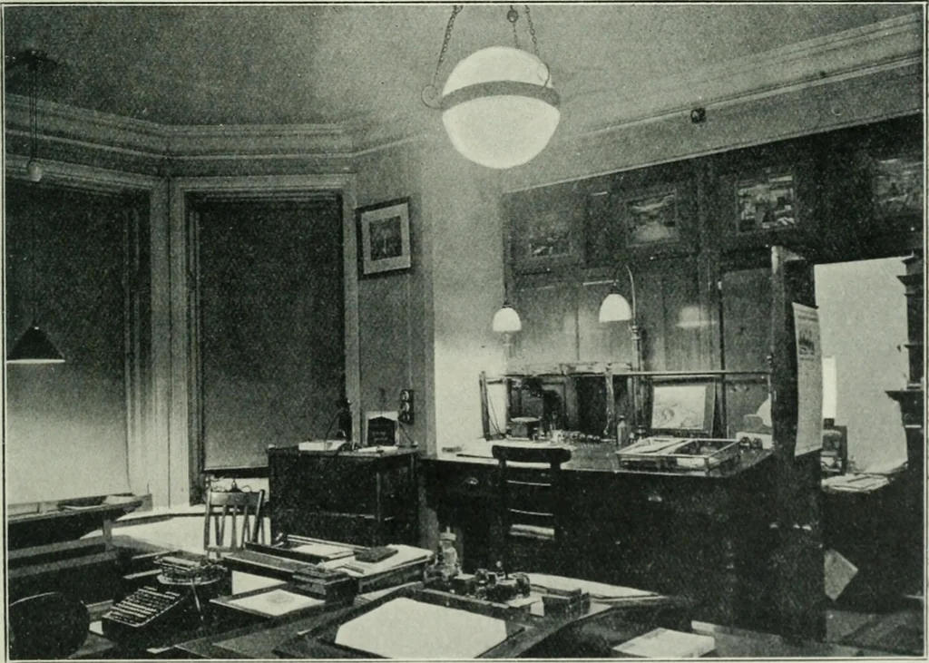 An illustration from Light and lighting, 1908, leaf 470