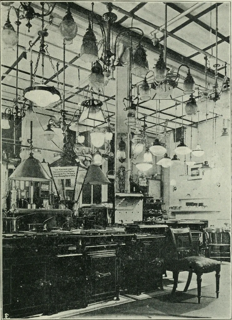 An illustration from Light and lighting, 1908, leaf 498