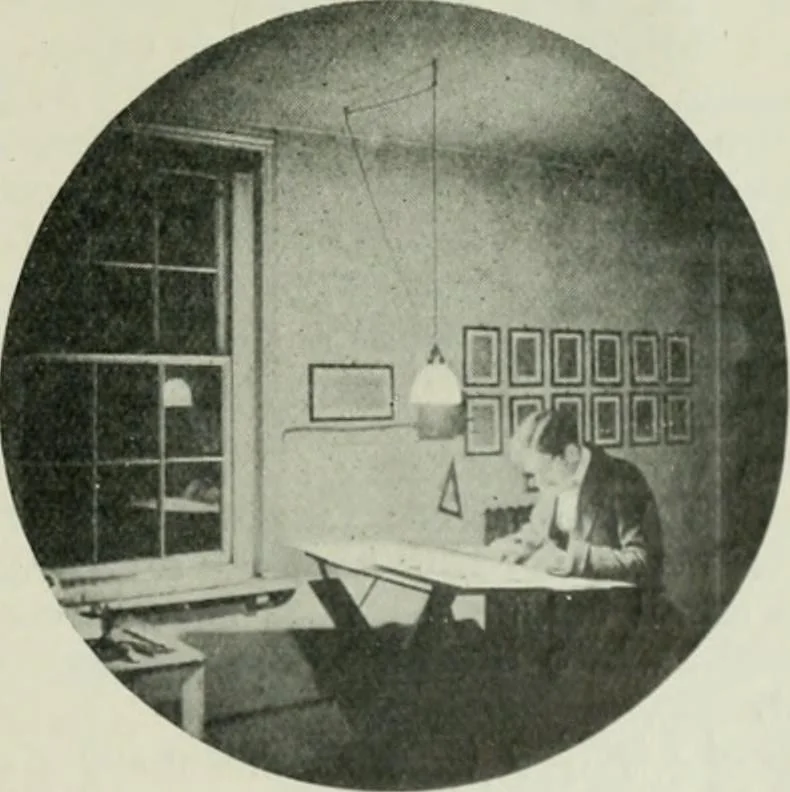 An illustration from Light and lighting, 1908, leaf 66