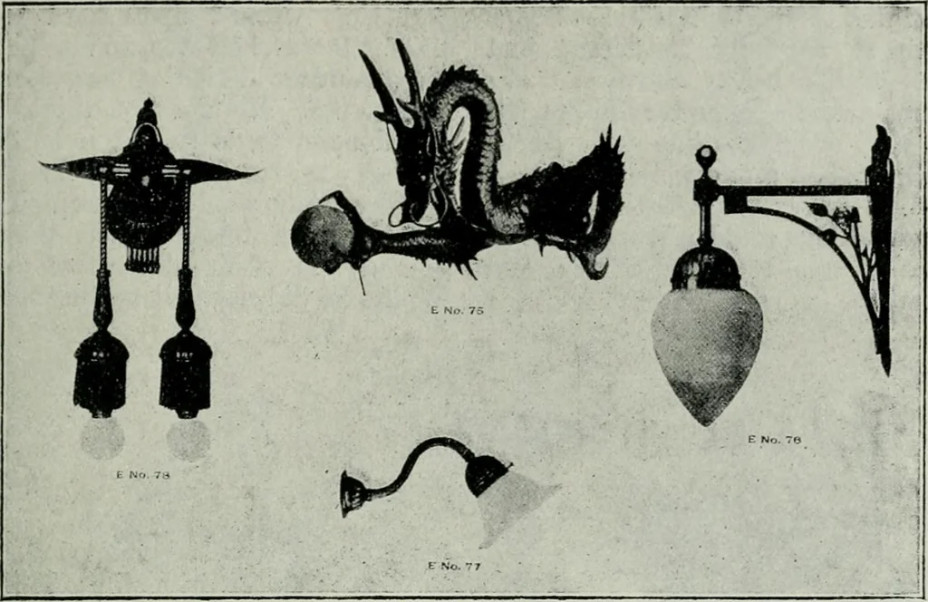 An illustration from Light and lighting, 1908, leaf 136