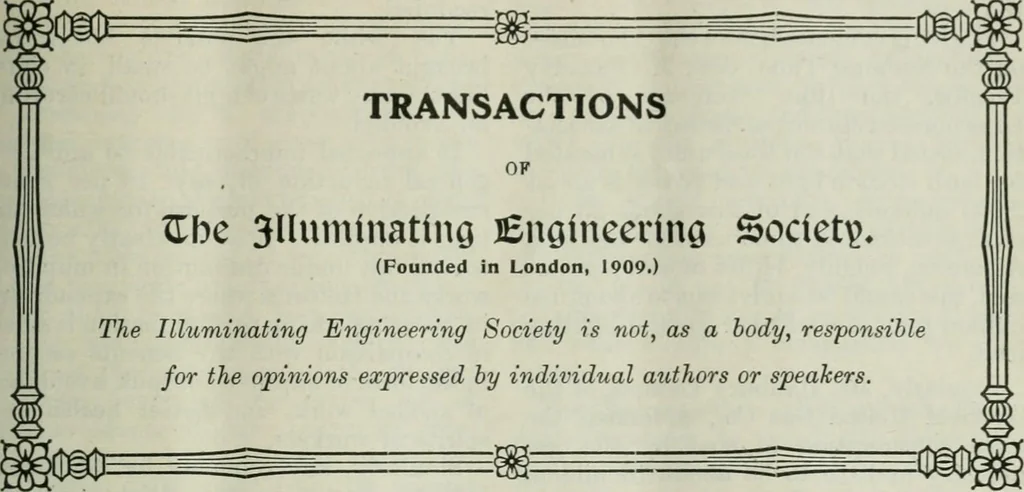 An illustration from Light and lighting, 1908, leaf 142
