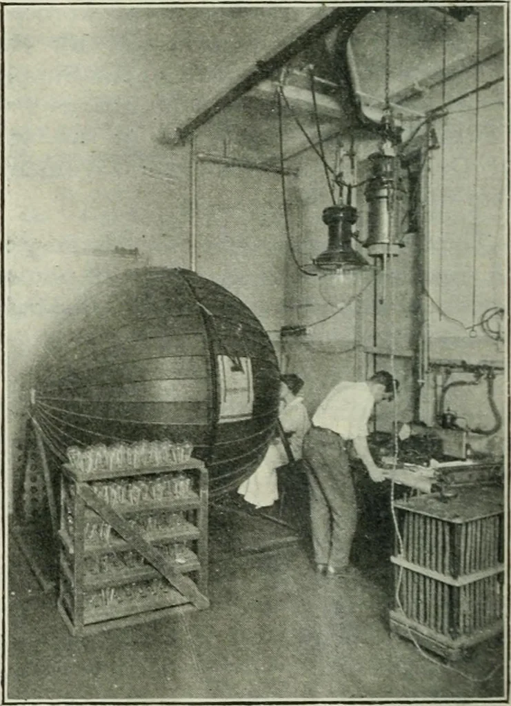 An illustration from Light and lighting, 1908, leaf 185