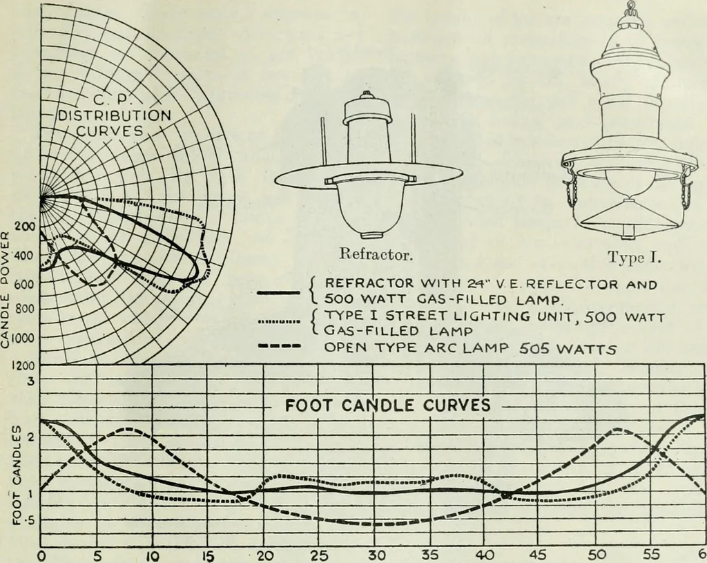An illustration from Light and lighting, 1908, leaf 160